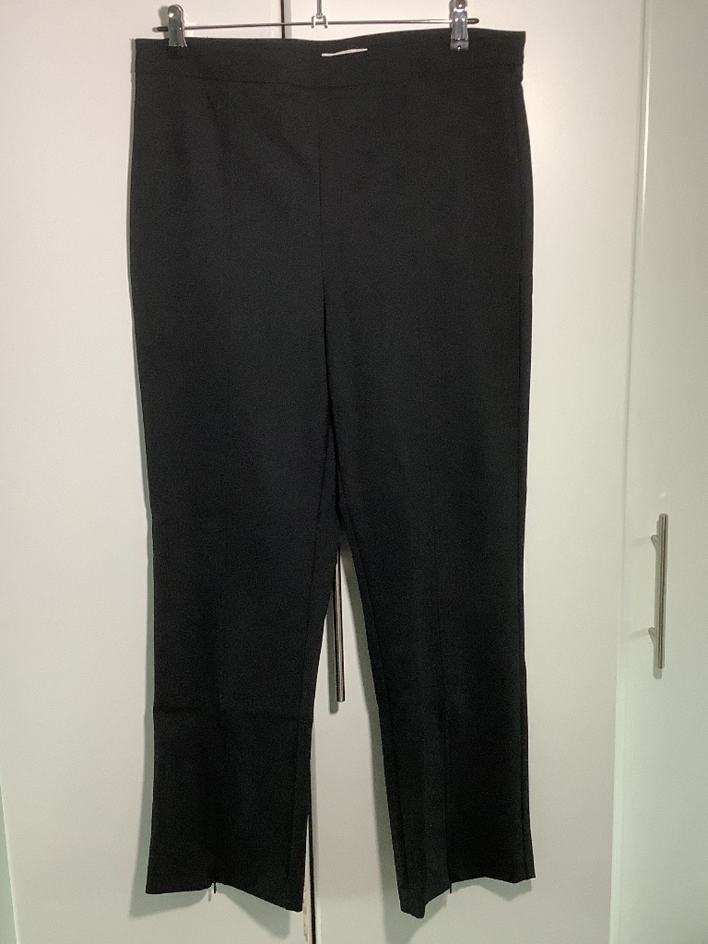 Maison D'Amelie Paris Women Pants Black, Size 12, 86% Nylon 14% Elastan